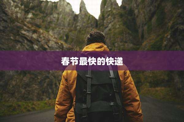 春节最快的快递