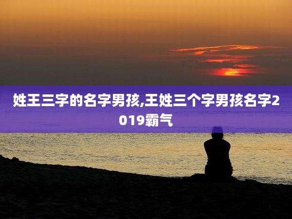 姓王三字的名字男孩,王姓三个字男孩名字2019霸气