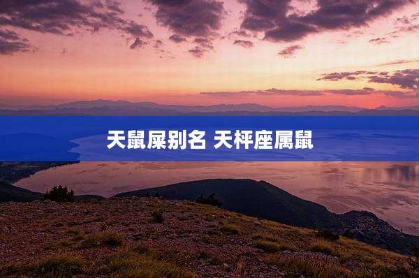 天鼠屎别名 天枰座属鼠