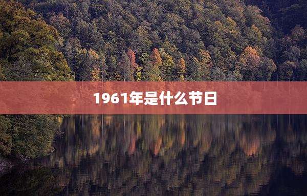 1961年是什么节日
