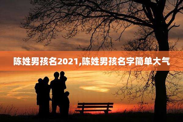 陈姓男孩名2021,陈姓男孩名字简单大气