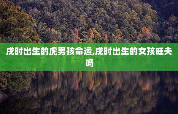 戌时出生的虎男孩命运,戌时出生的女孩旺夫吗