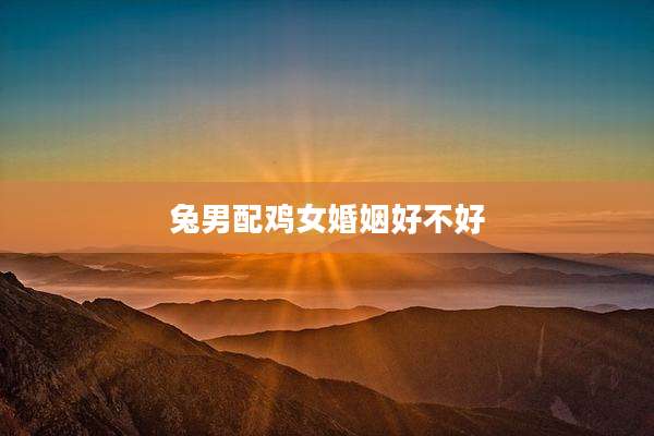 兔男配鸡女婚姻好不好