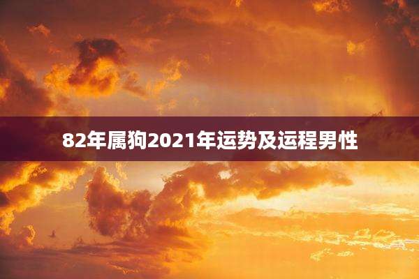 82年属狗2021年运势及运程男性