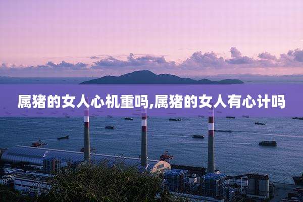 属猪的女人心机重吗,属猪的女人有心计吗