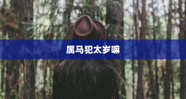 属马犯太岁嘛