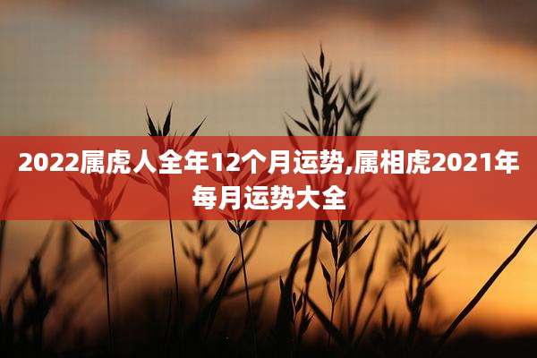 2022属虎人全年12个月运势,属相虎2021年每月运势大全