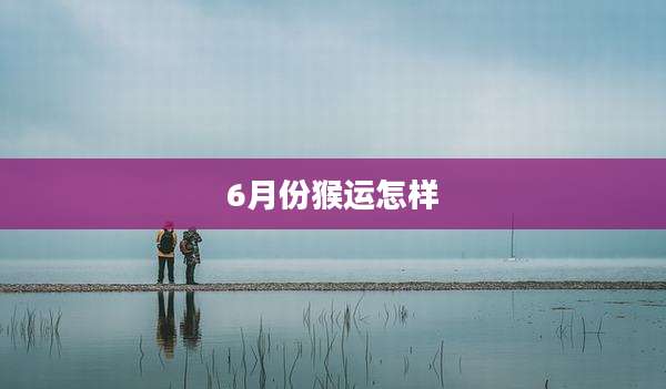 6月份猴运怎样