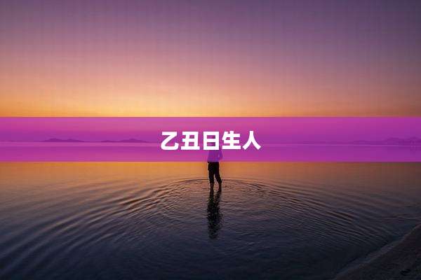 乙丑日生人