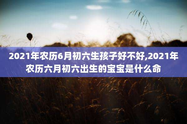 2021年农历6月初六生孩子好不好,2021年农历六月初六出生的宝宝是什么命