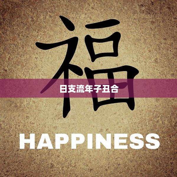 日支流年子丑合