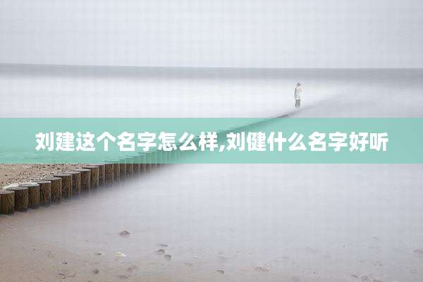刘建这个名字怎么样,刘健什么名字好听