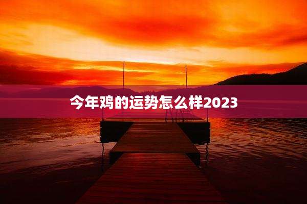 今年鸡的运势怎么样2023