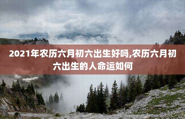 2021年农历六月初六出生好吗,农历六月初六出生的人命运如何