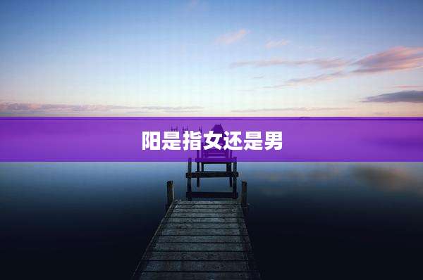 阳是指女还是男