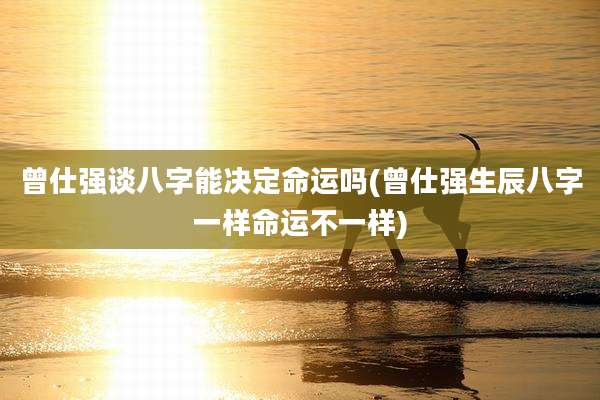 曾仕强谈八字能决定命运吗(曾仕强生辰八字一样命运不一样)