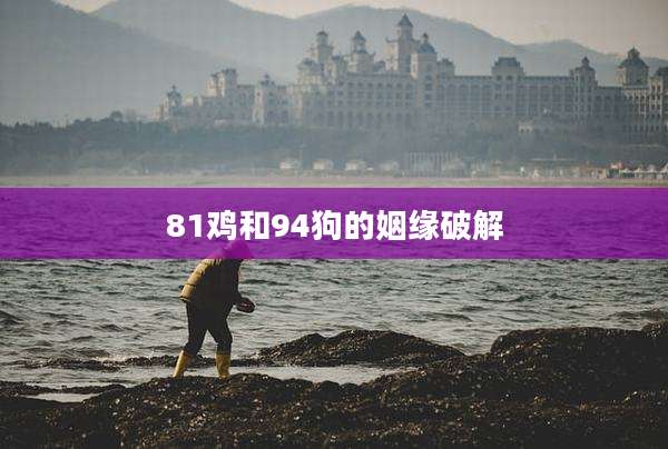 81鸡和94狗的姻缘破解