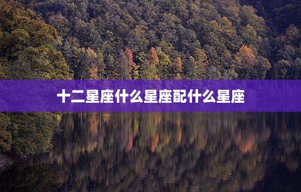 十二星座什么星座配什么星座