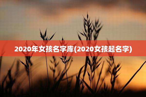 2020年女孩名字库(2020女孩起名字)