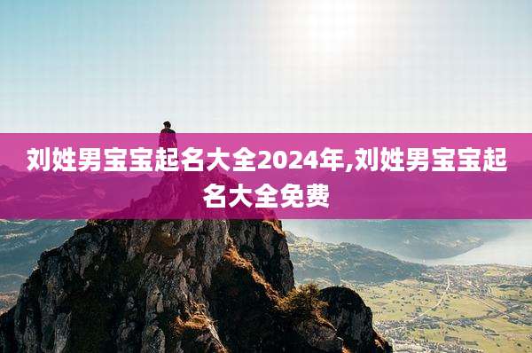 刘姓男宝宝起名大全2024年,刘姓男宝宝起名大全免费