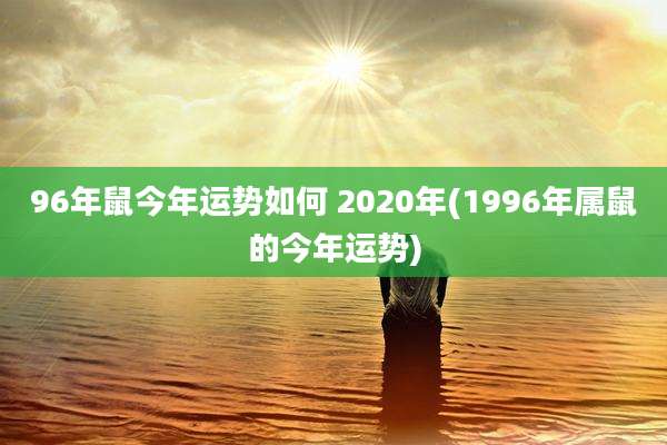 96年鼠今年运势如何 2020年(1996年属鼠的今年运势)