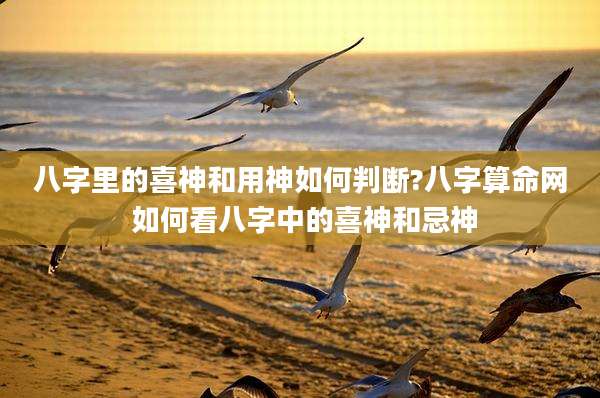 八字里的喜神和用神如何判断?八字算命网 如何看八字中的喜神和忌神