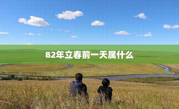 82年立春前一天属什么