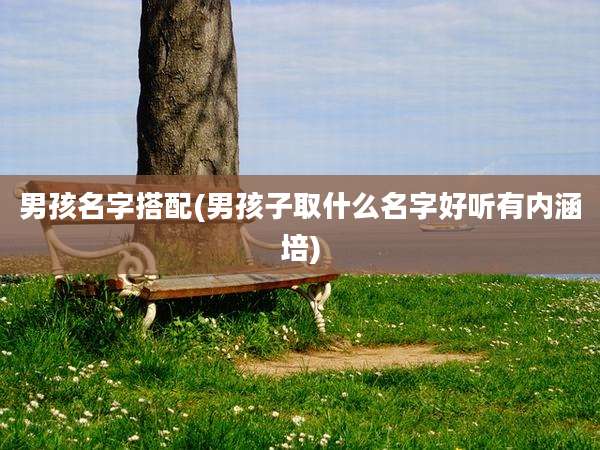 男孩名字搭配(男孩子取什么名字好听有内涵培)