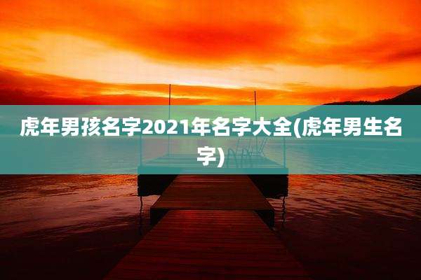 虎年男孩名字2021年名字大全(虎年男生名字)