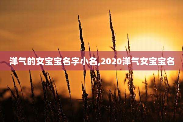 洋气的女宝宝名字小名,2020洋气女宝宝名
