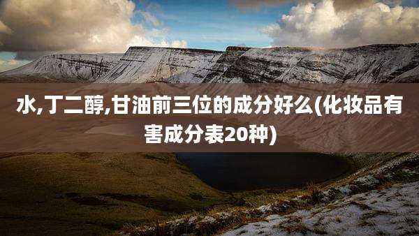 水,丁二醇,甘油前三位的成分好么(化妆品有害成分表20种)