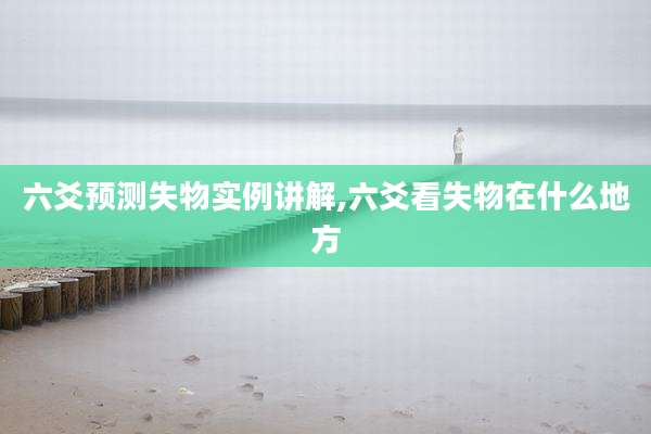 六爻预测失物实例讲解,六爻看失物在什么地方