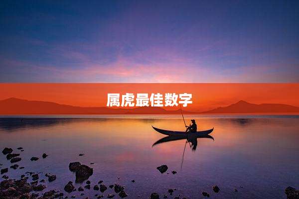 属虎最佳数字
