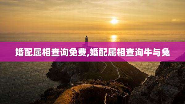 婚配属相查询免费,婚配属相查询牛与兔