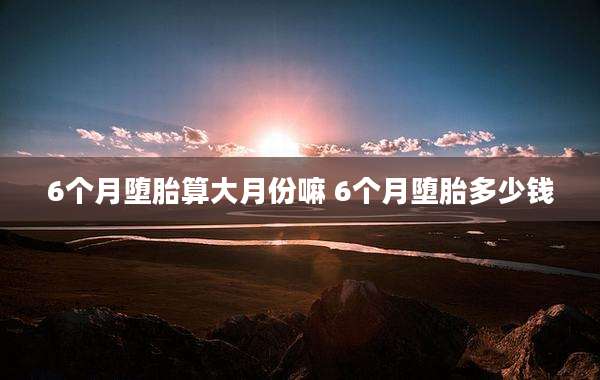 6个月堕胎算大月份嘛 6个月堕胎多少钱