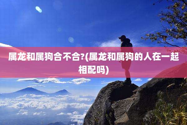 属龙和属狗合不合?(属龙和属狗的人在一起相配吗)