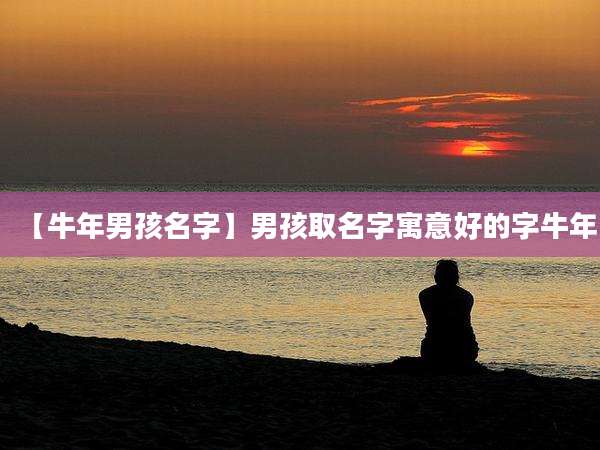 【牛年男孩名字】男孩取名字寓意好的字牛年