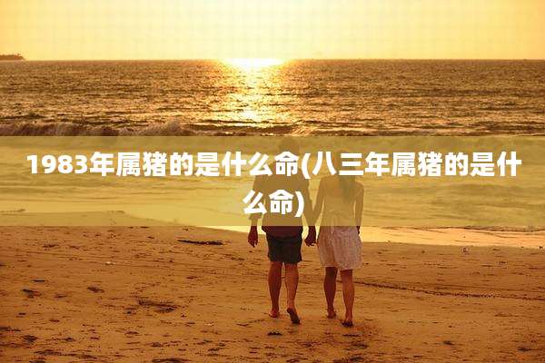 1983年属猪的是什么命(八三年属猪的是什么命)