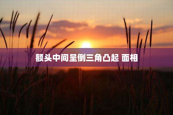 额头中间呈倒三角凸起 面相