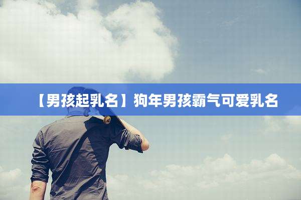【男孩起乳名】狗年男孩霸气可爱乳名