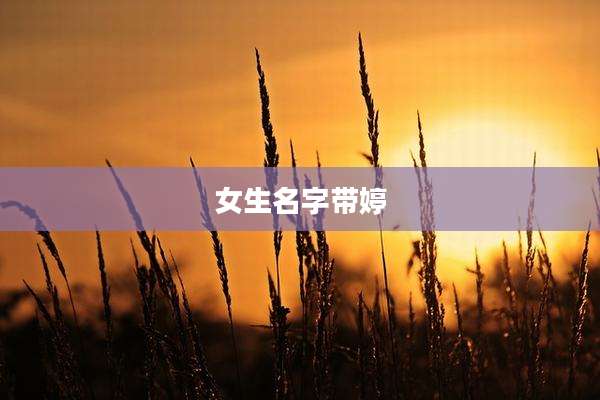 女生名字带婷