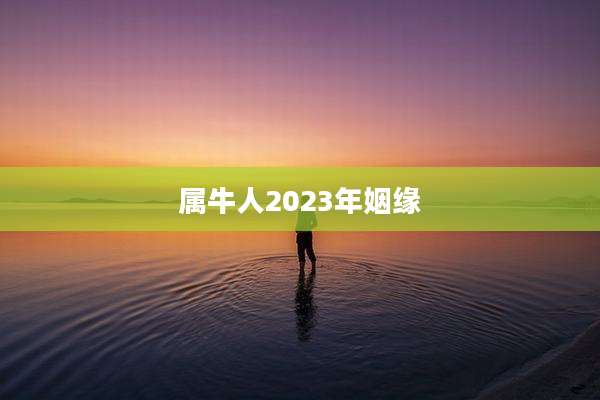 属牛人2023年姻缘