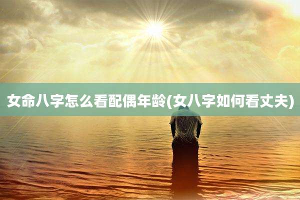 女命八字怎么看配偶年龄(女八字如何看丈夫)