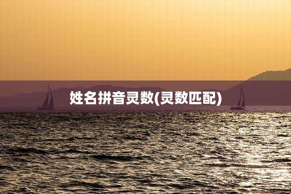 姓名拼音灵数(灵数匹配)