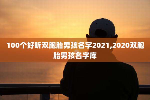 100个好听双胞胎男孩名字2021,2020双胞胎男孩名字库