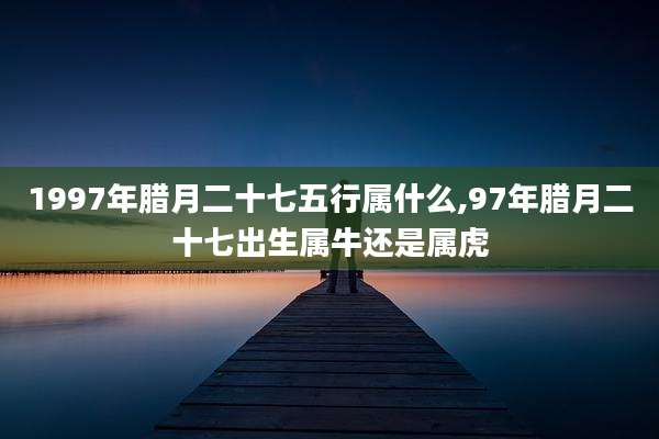 1997年腊月二十七五行属什么,97年腊月二十七出生属牛还是属虎