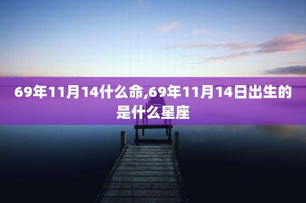 69年11月14什么命,69年11月14日出生的是什么星座