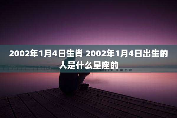 2002年1月4日生肖 2002年1月4日出生的人是什么星座的