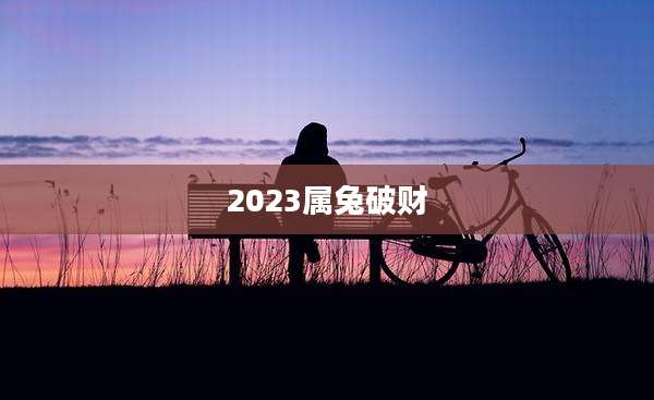 2023属兔破财