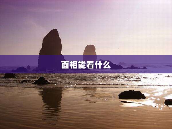 面相能看什么